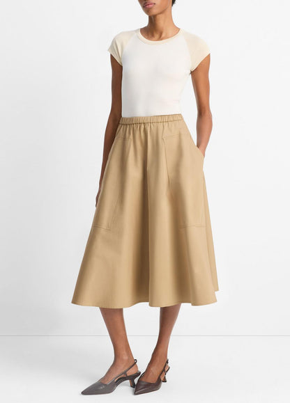 VINCE Sale Cotton Full Skirt in Dresses & Skirts