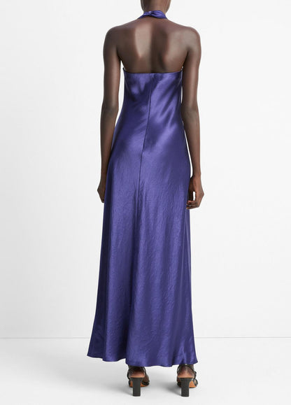 VINCE Sale Satin Cowl-Neck Maxi Dress in Dresses & Skirts