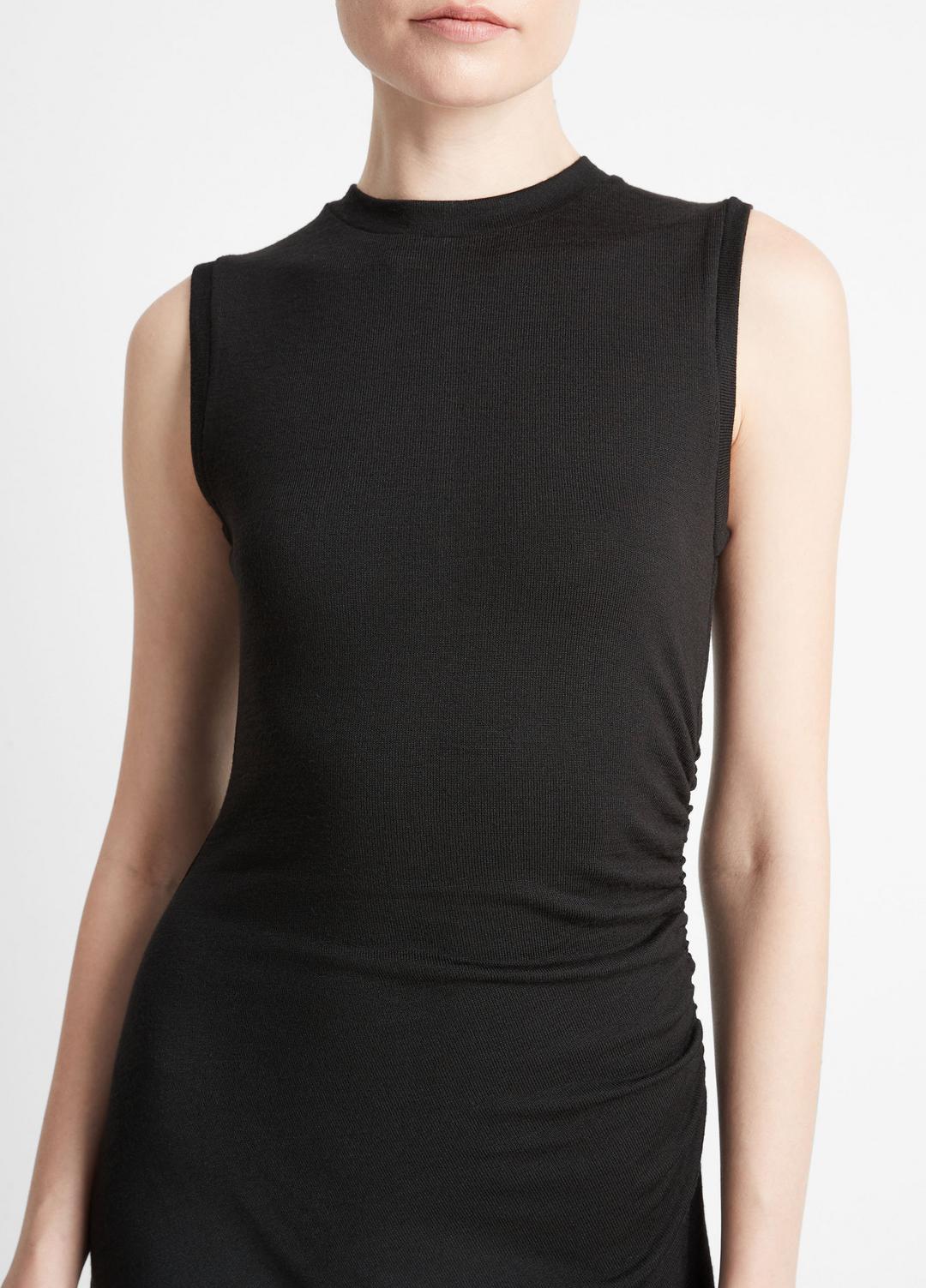 VINCE Sale Sleeveless Gathered-Waist Dress in Dresses & Skirts