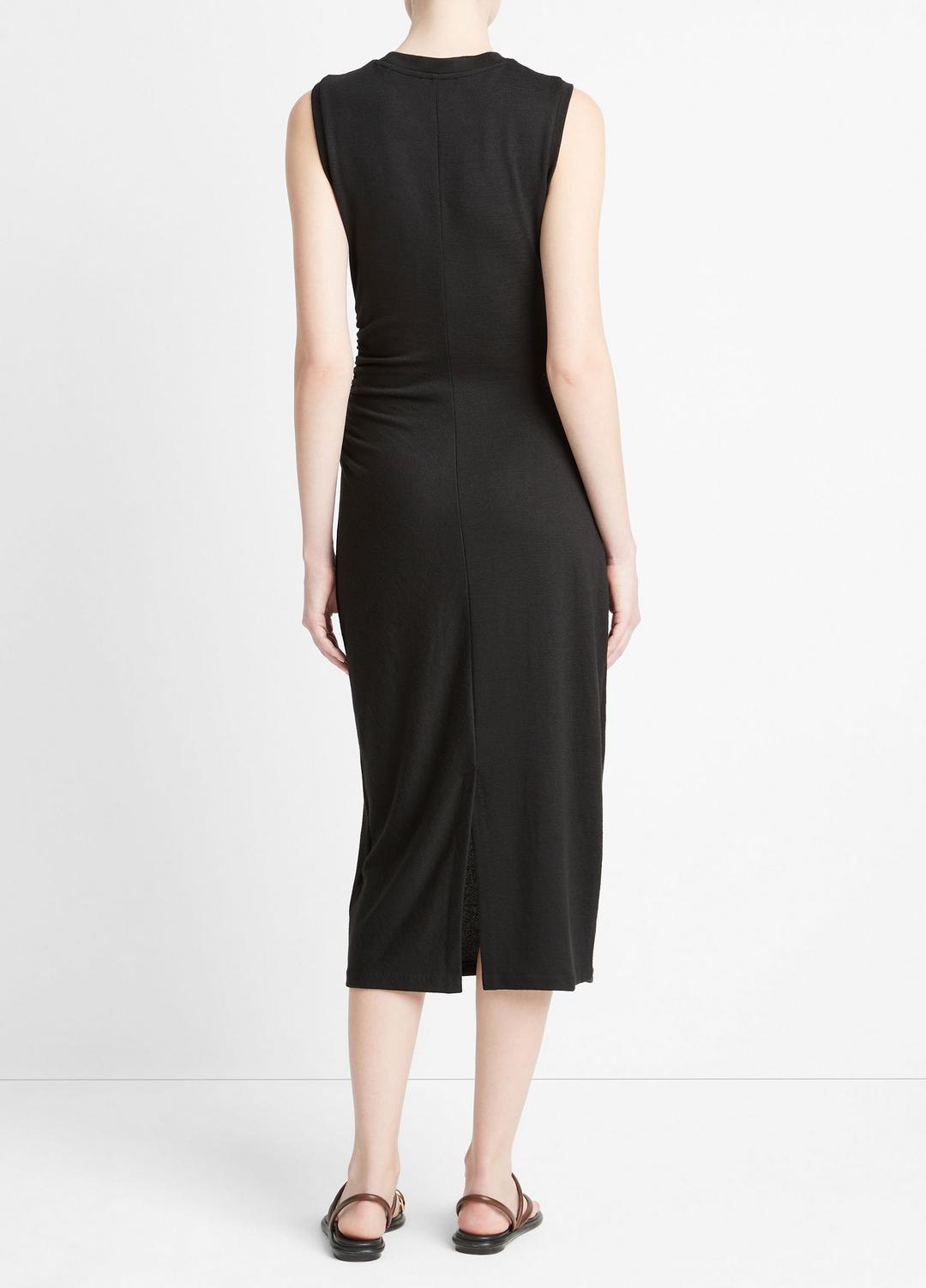 VINCE Sale Sleeveless Gathered-Waist Dress in Dresses & Skirts