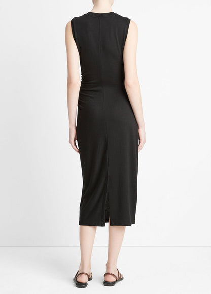 VINCE Sale Sleeveless Gathered-Waist Dress in Dresses & Skirts