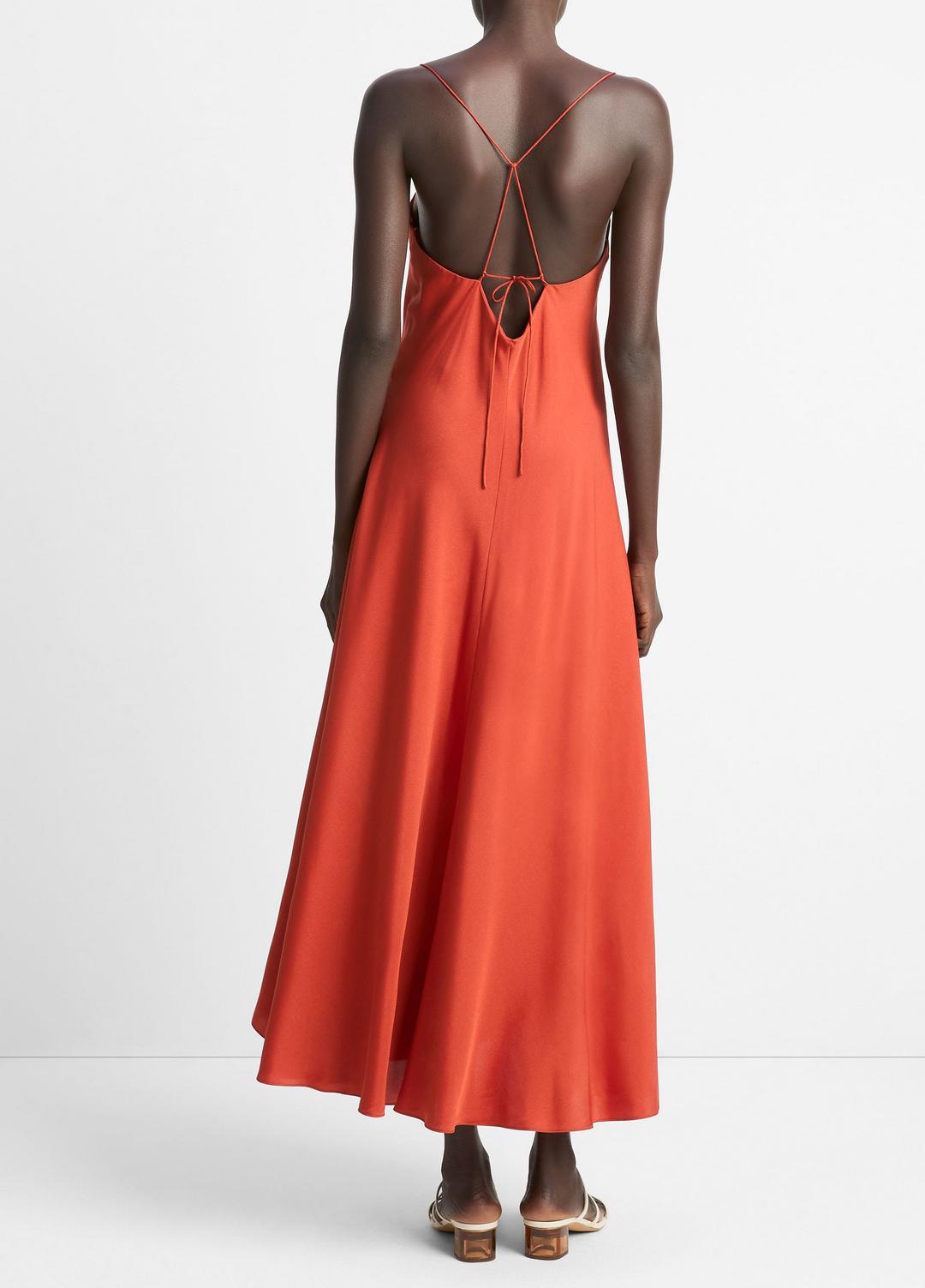 VINCE Sale Silk-Blend A-Line Slip Dress in Dresses & Skirts