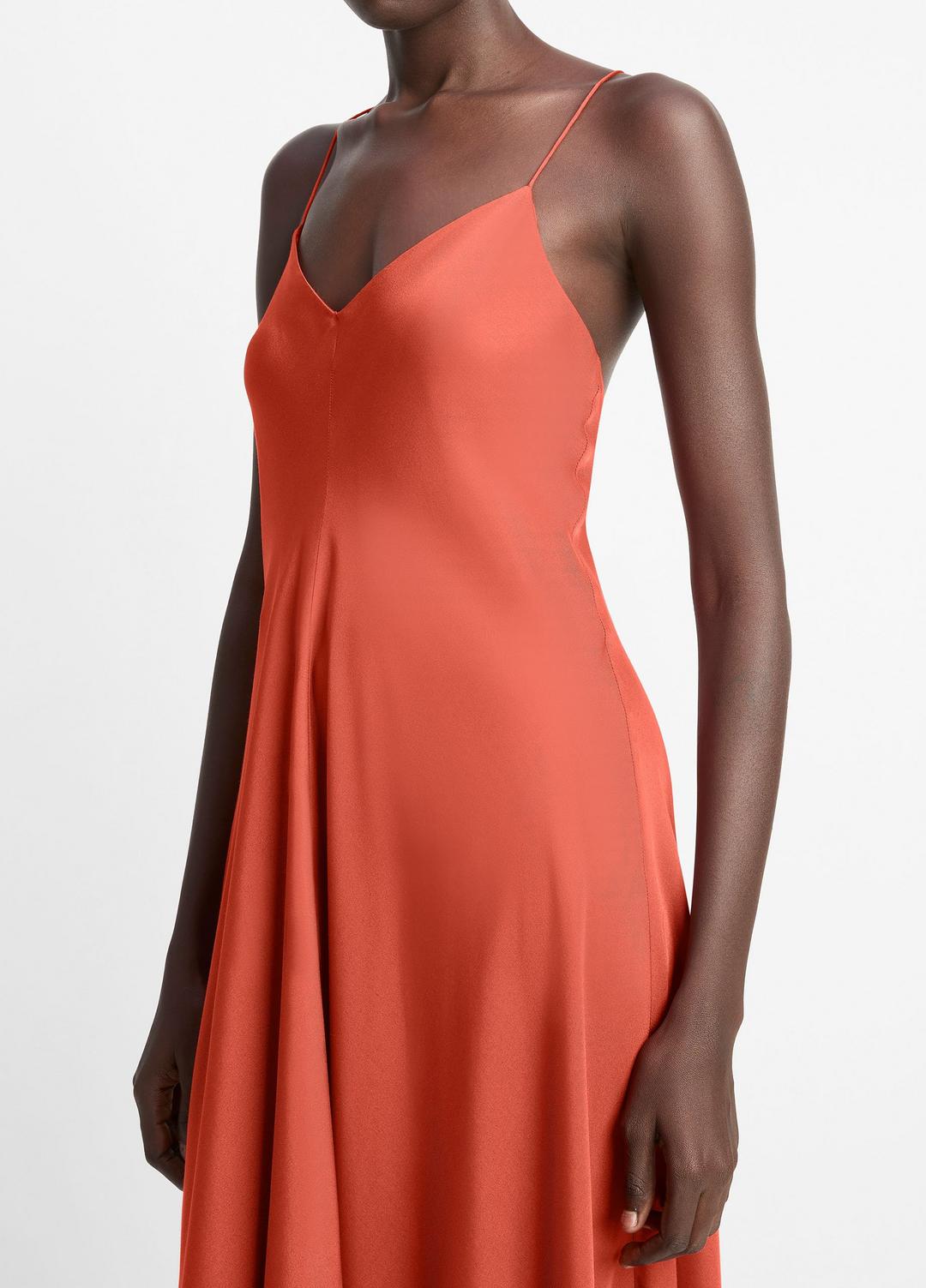VINCE Sale Silk-Blend A-Line Slip Dress in Dresses & Skirts