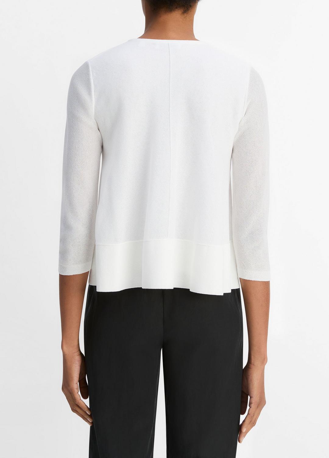 VINCE Sale Italian Cotton-Blend A-Line Sweater in Sweaters