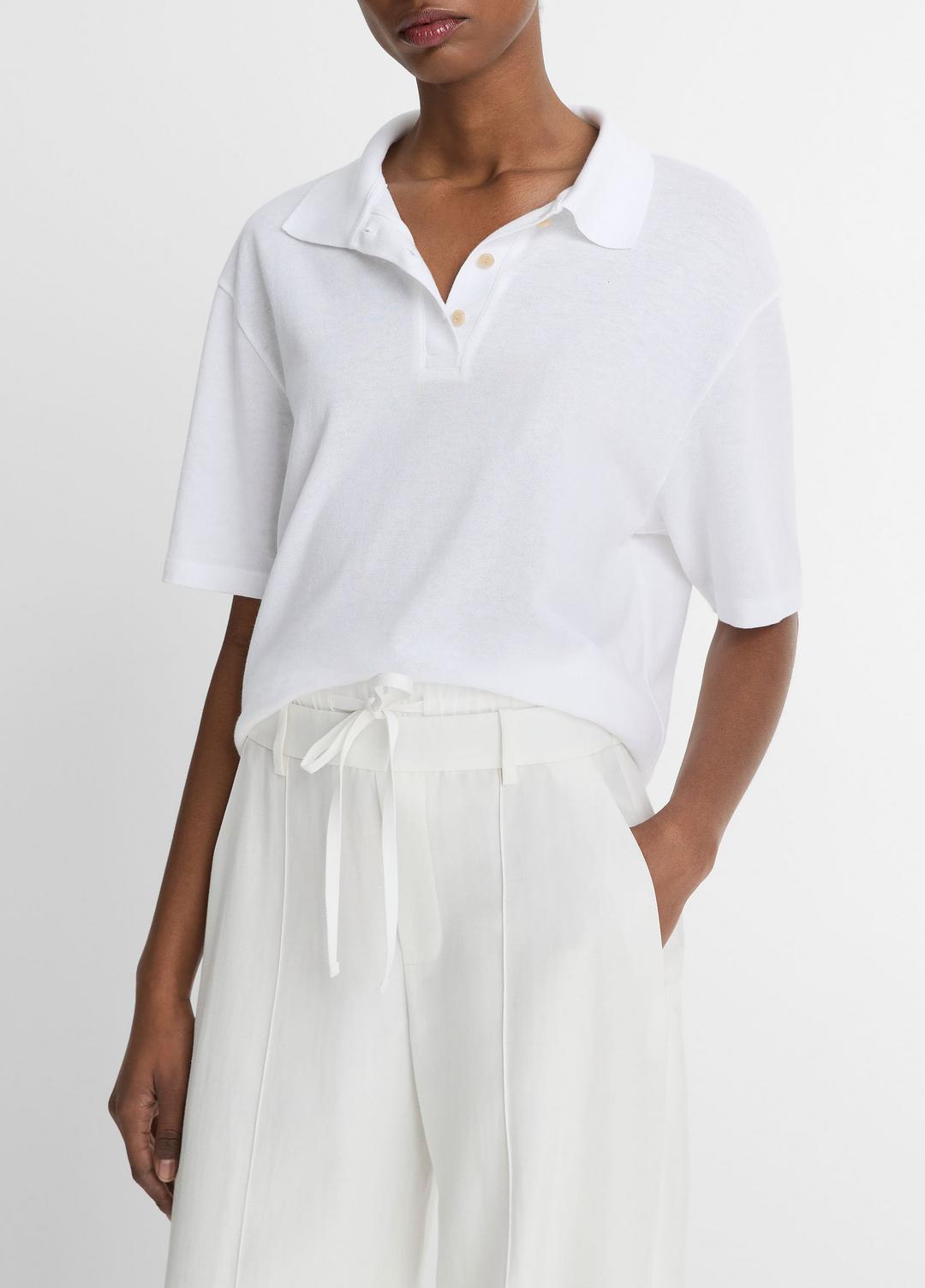 VINCE Sale Easy Cotton Polo Shirt in Shirts & Tees