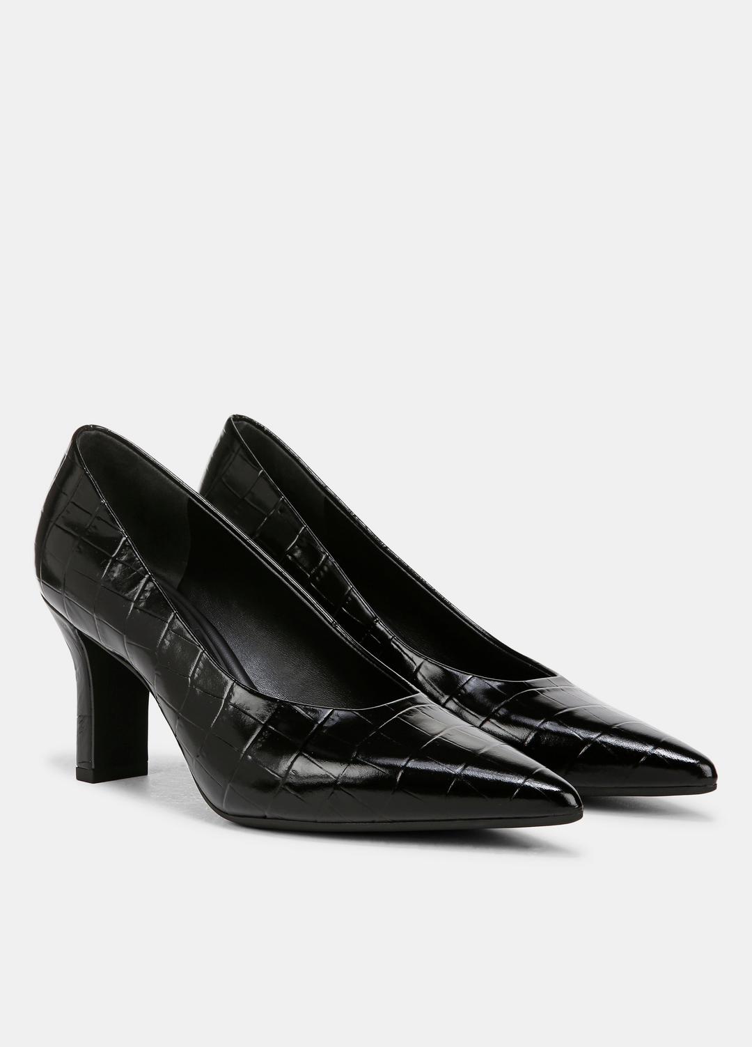 VINCE Sale Diane Croc-Embossed Leather Pump in Shoes