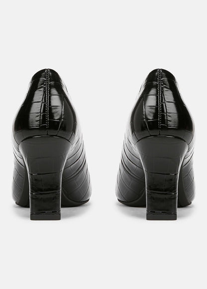 VINCE Sale Diane Croc-Embossed Leather Pump in Shoes