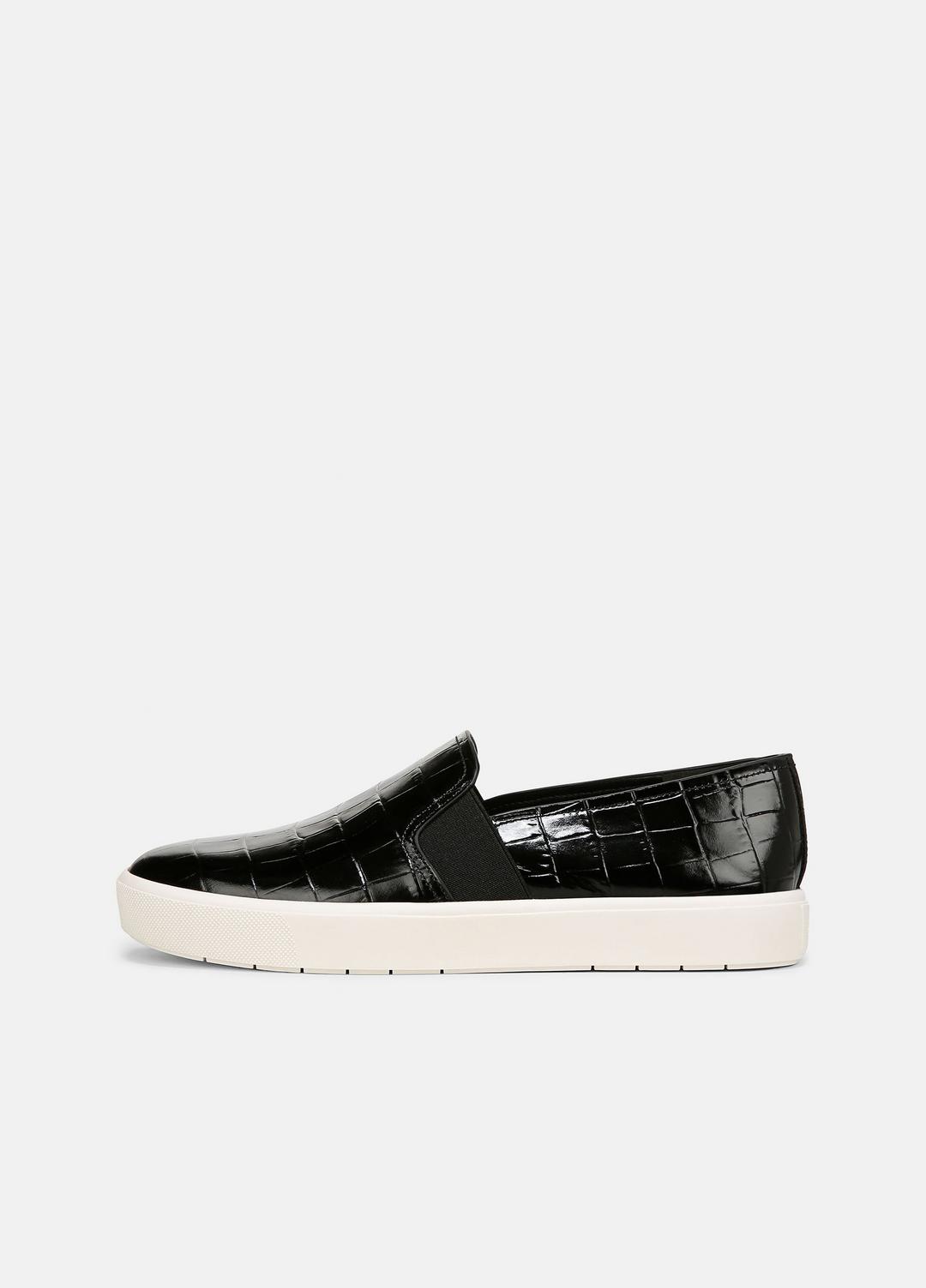VINCE Sale Blair Croc-Embossed Leather Sneaker in Shoes