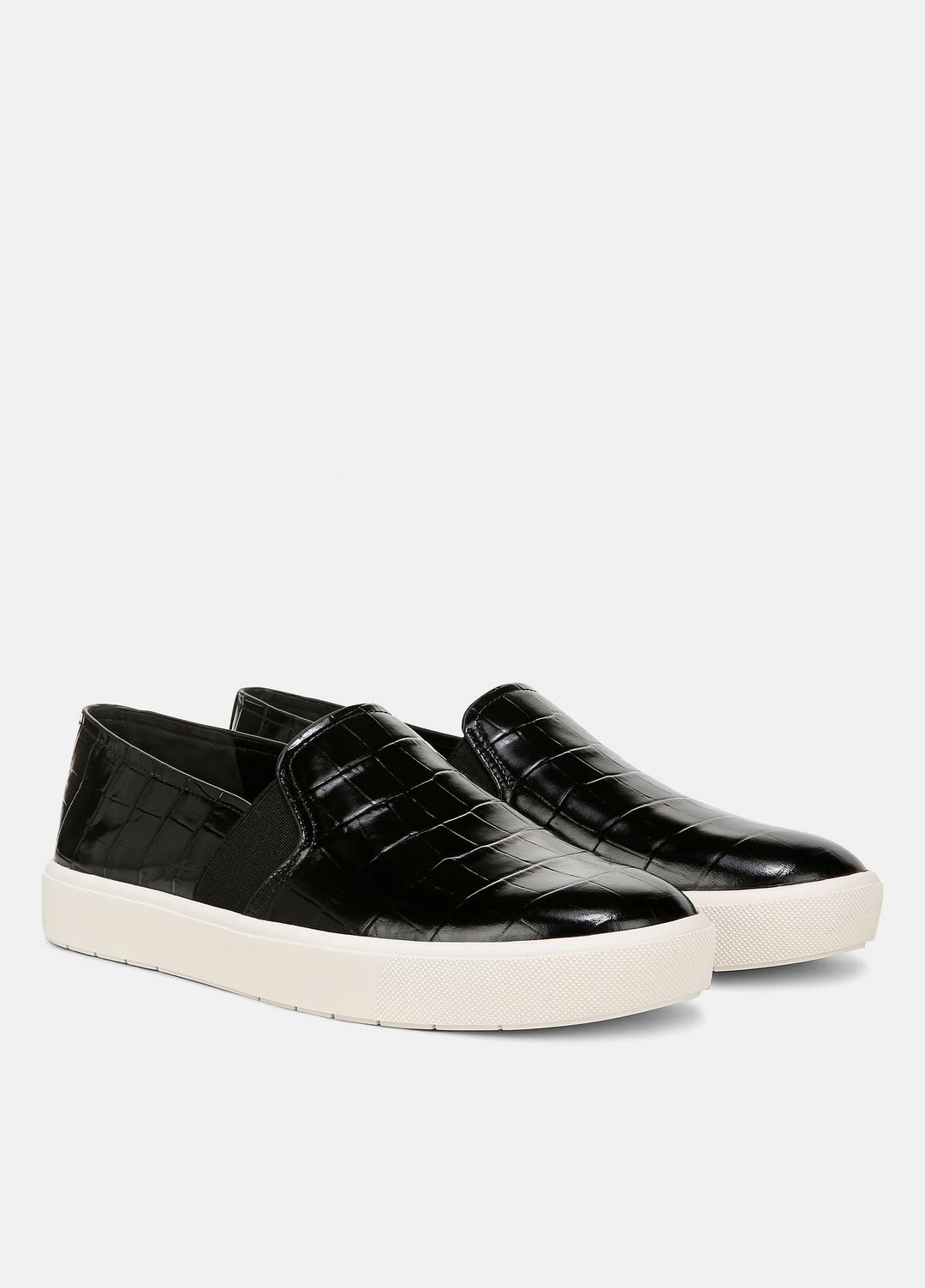 VINCE Sale Blair Croc-Embossed Leather Sneaker in Shoes