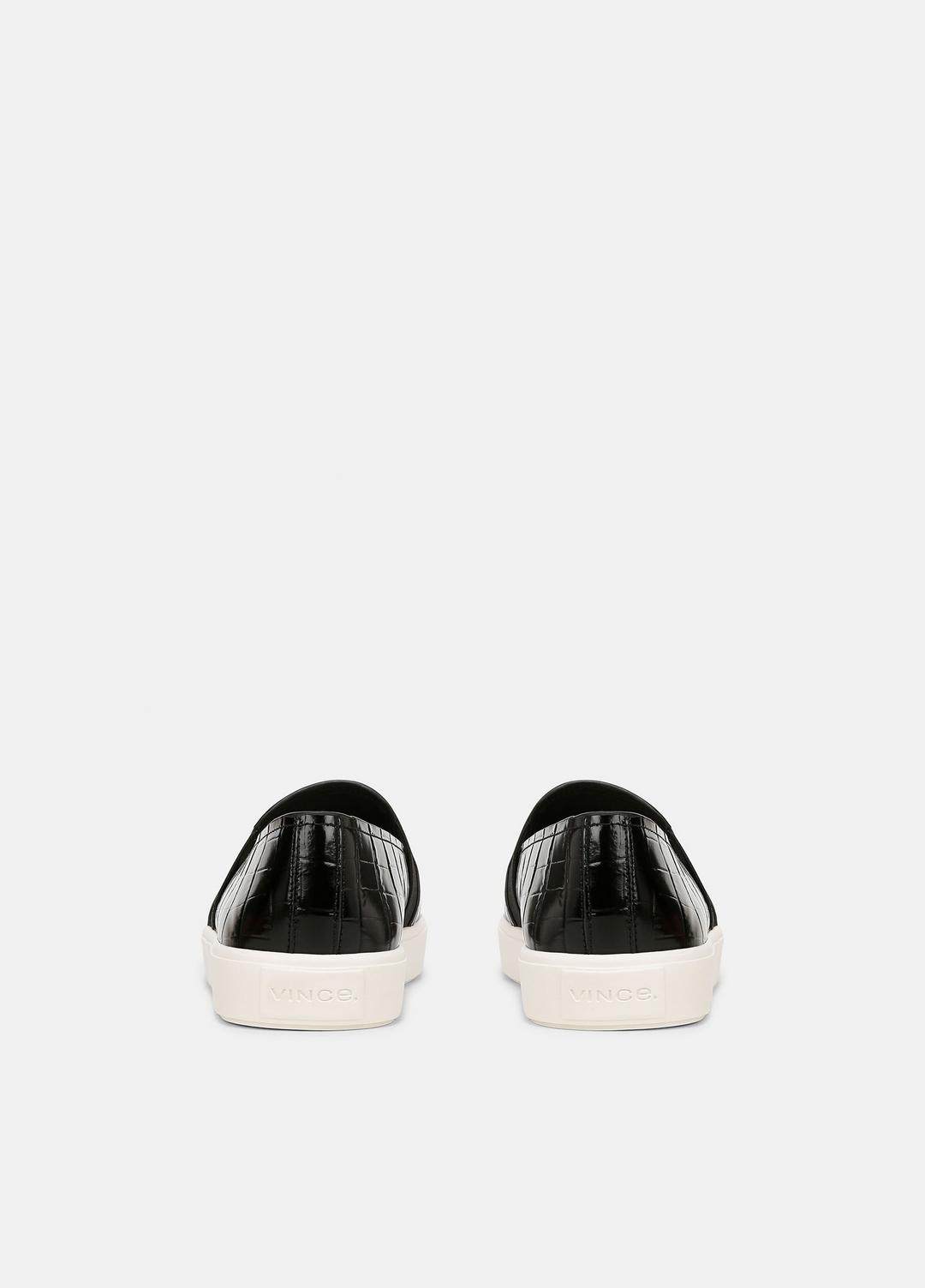VINCE Sale Blair Croc-Embossed Leather Sneaker in Shoes