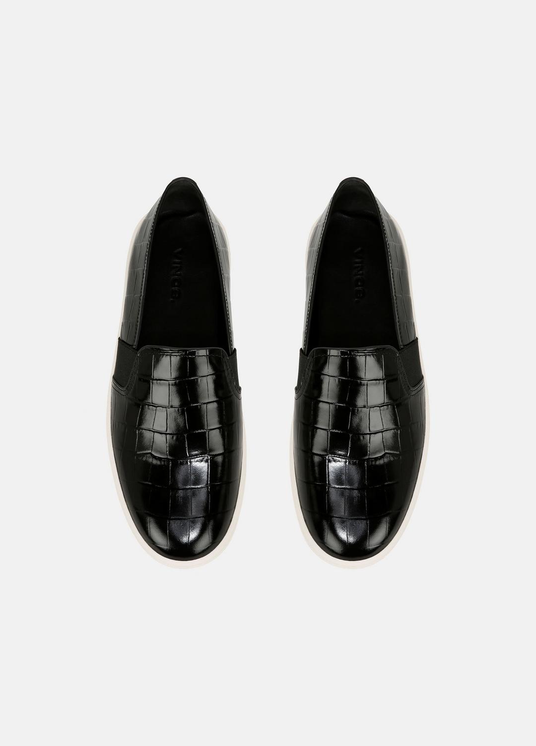 VINCE Sale Blair Croc-Embossed Leather Sneaker in Shoes