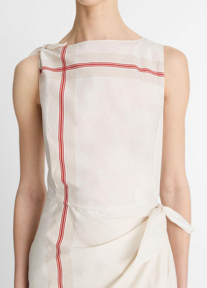 VINCE Sale Handkerchief-Stripe Wrap Dress in Dresses & Skirts