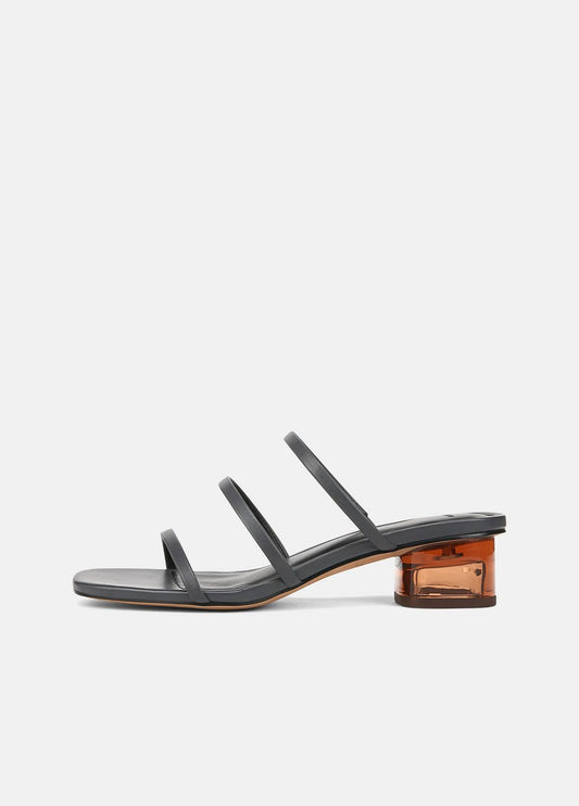 VINCE Sale Palm Springs Leather Heeled Sandal in Shoes