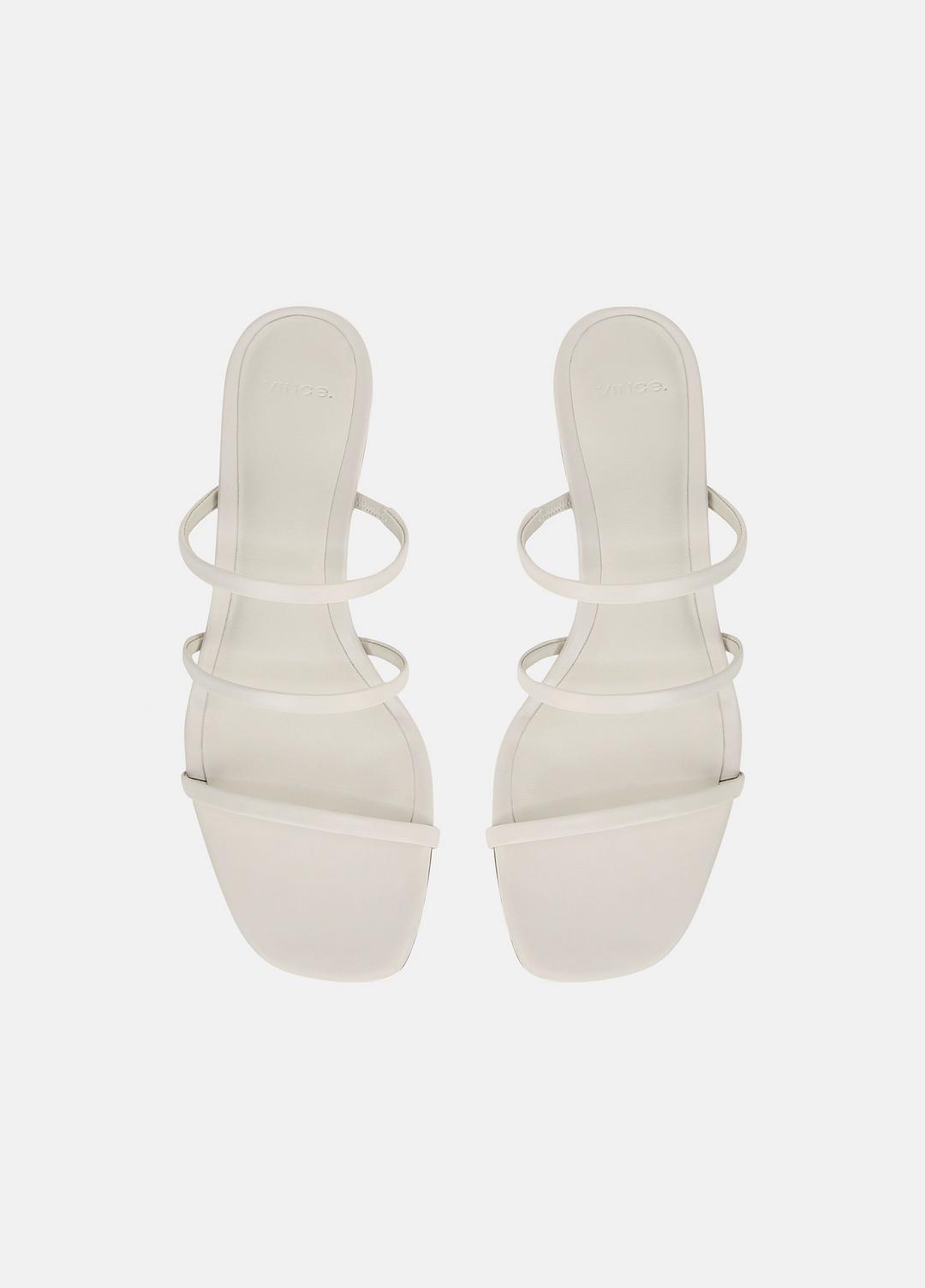 VINCE Sale Palm Springs Leather Heeled Sandal in Shoes