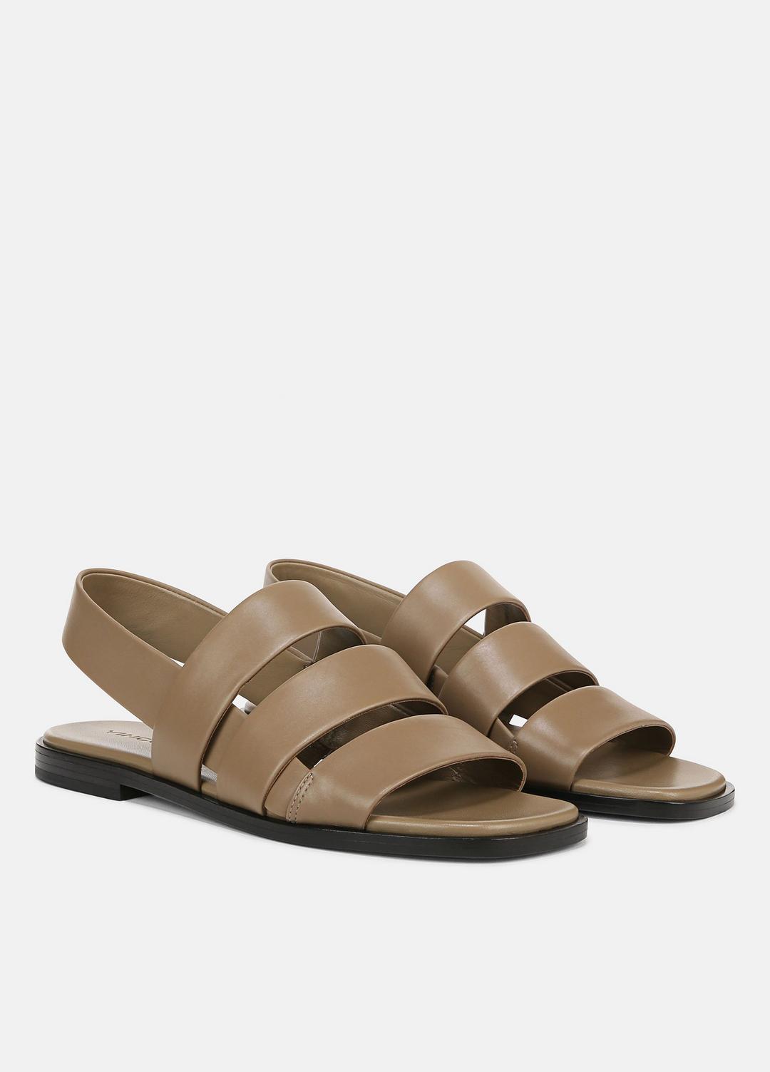 VINCE Sale Mazie Leather Slingback Sandal in Shoes