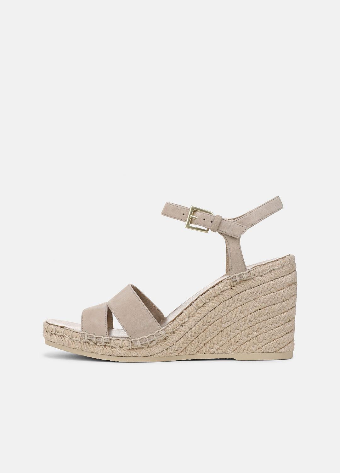 VINCE Sale Gwen Suede Espadrille Wedge Sandals in Shoes