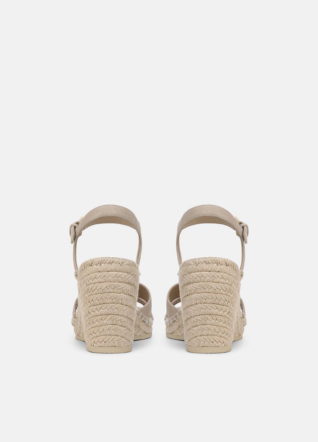 VINCE Sale Gwen Suede Espadrille Wedge Sandals in Shoes