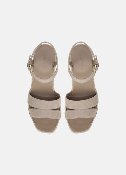 VINCE Sale Gwen Suede Espadrille Wedge Sandals in Shoes