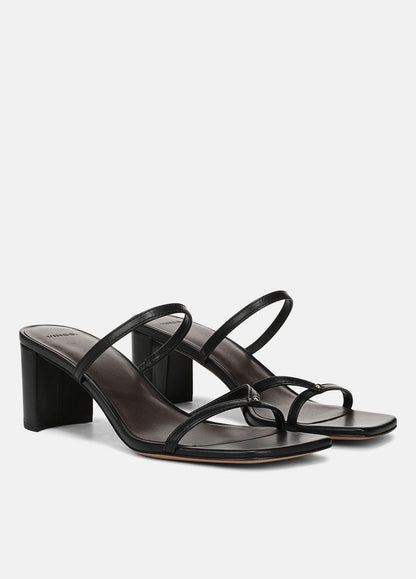 VINCE Sale Ona Leather Heeled Sandal in Shoes