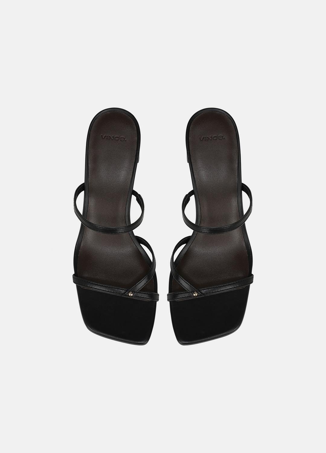VINCE Sale Ona Leather Heeled Sandal in Shoes