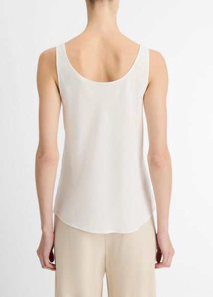 VINCE Sale Classic Stretch-Silk Bias Tank in Shirts & Tees