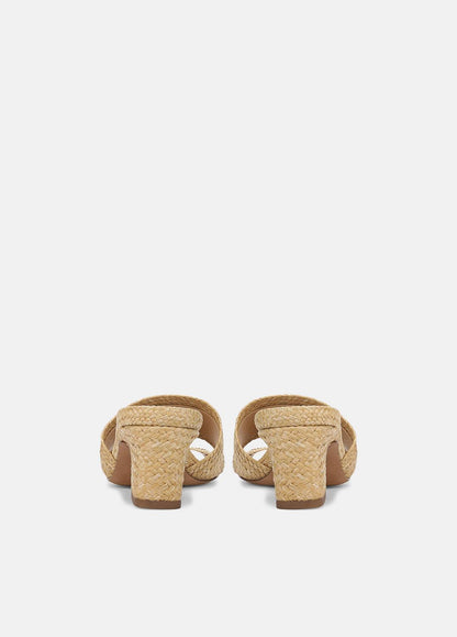 VINCE Sale Ariana Raffia Heeled Sandal in Shoes
