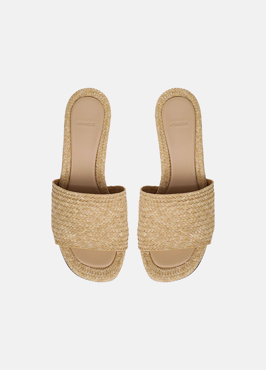 VINCE Sale Ariana Raffia Heeled Sandal in Shoes