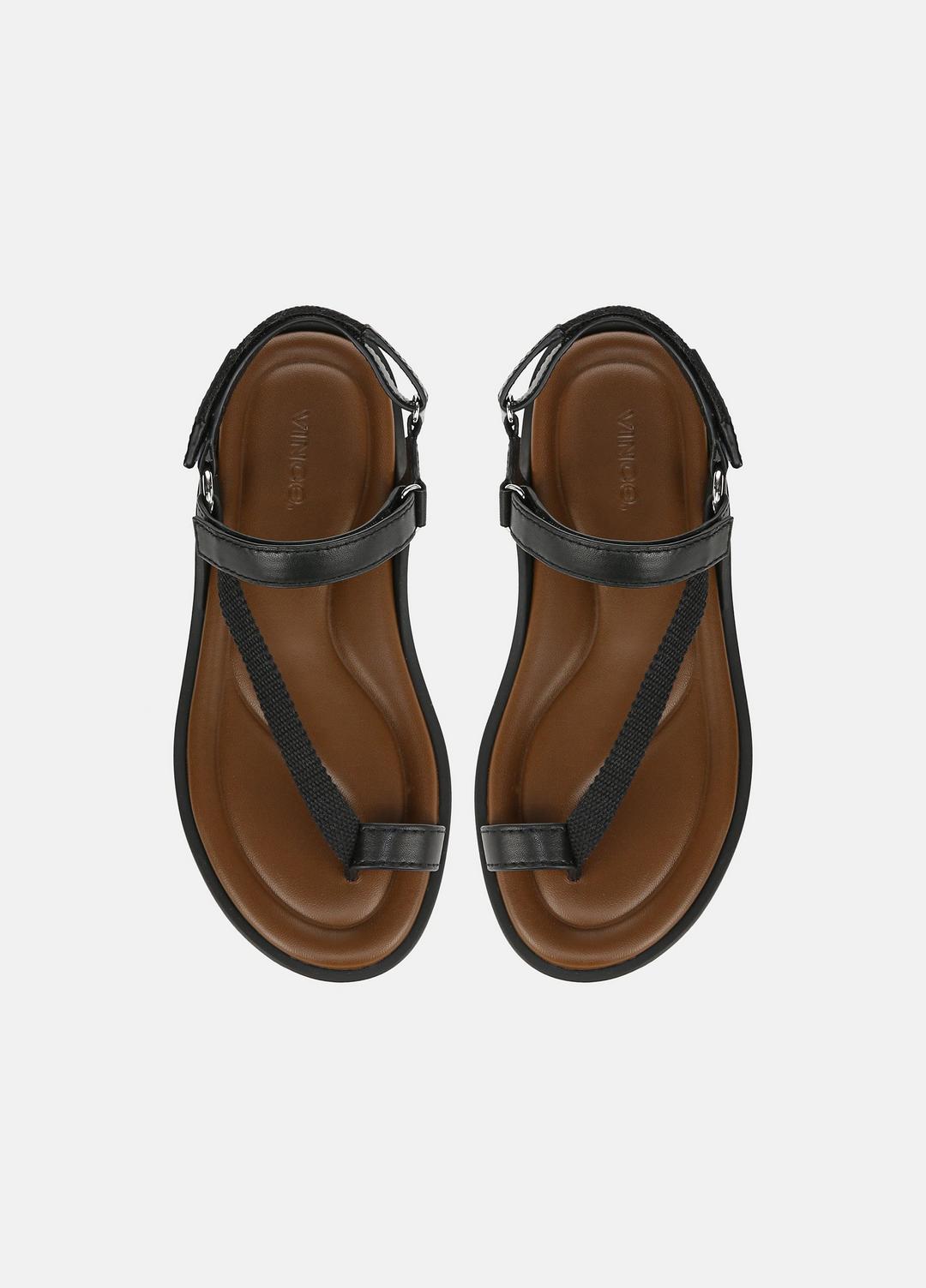 VINCE Sale Summer Leather & Canvas Sandal in Shoes