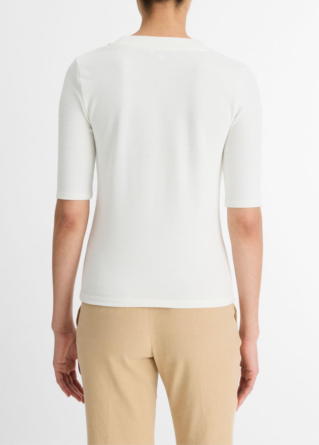 VINCE Sale Jersey Elbow-Sleeve Henley in Shirts & Tees