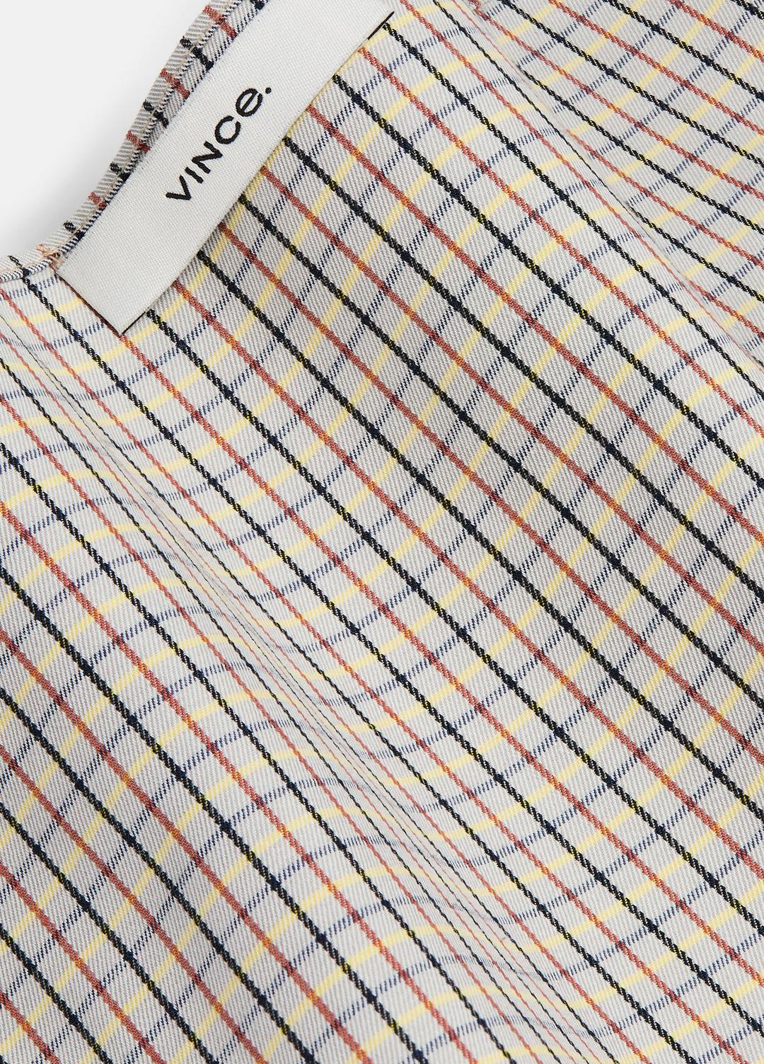 VINCE Sale Gardener's Check Cotton Headkerchief in Accessories