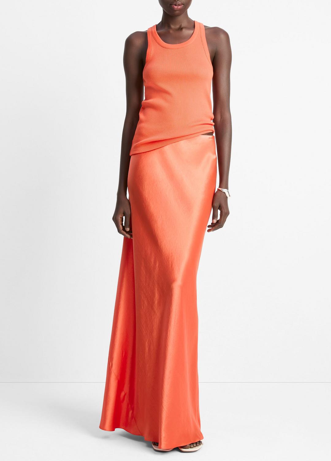 VINCE Sale Satin Maxi Skirt in Dresses & Skirts
