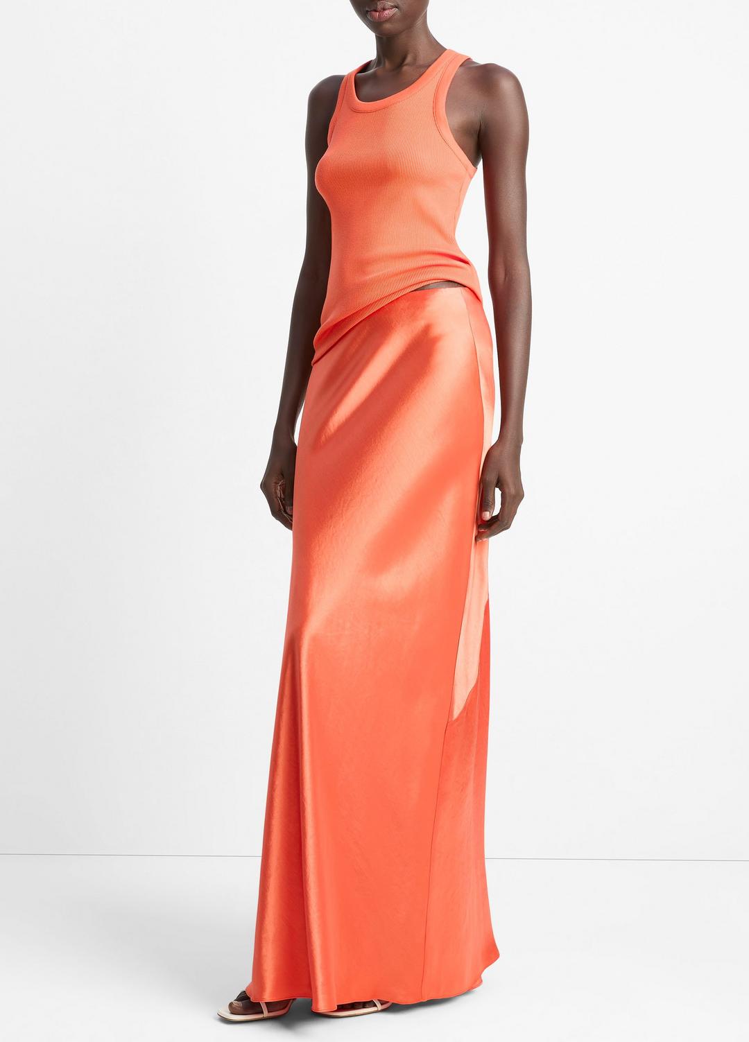 VINCE Sale Satin Maxi Skirt in Dresses & Skirts