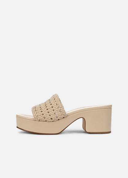 VINCE Sale Margo Woven Leather Platform Sandal in Shoes