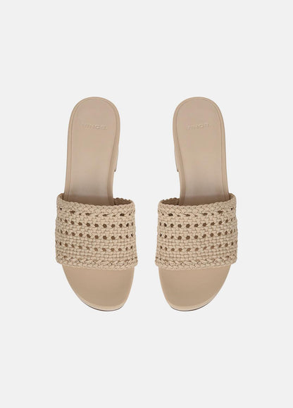 VINCE Sale Margo Woven Leather Platform Sandal in Shoes