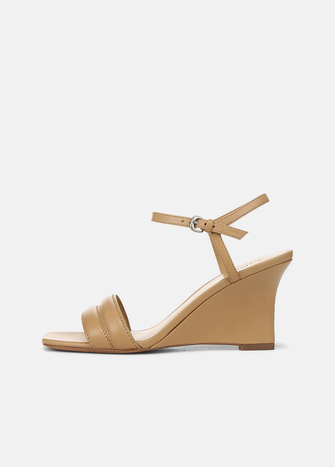 VINCE Sale Prema Leather Wedge Sandal in Shoes