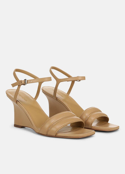 VINCE Sale Prema Leather Wedge Sandal in Shoes