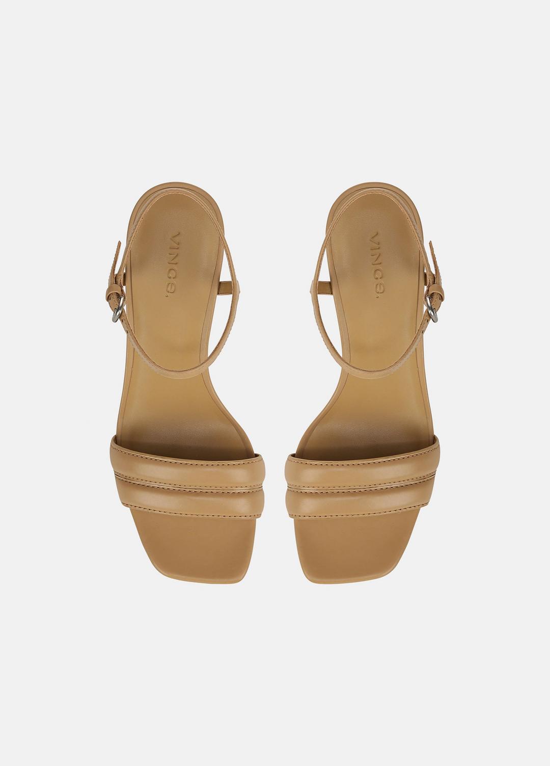 VINCE Sale Prema Leather Wedge Sandal in Shoes