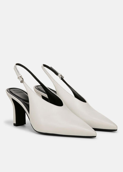 VINCE Sale Devi Leather Slingback Pump in Shoes