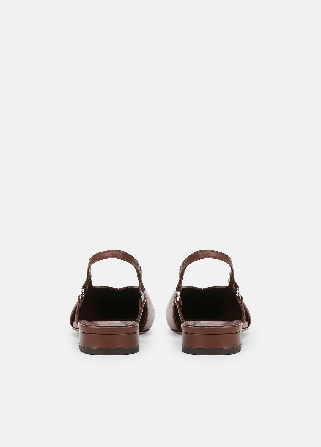 VINCE Sale Ines Leather Slingback Flat in Shoes