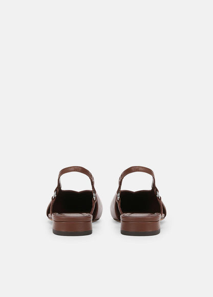 VINCE Sale Ines Leather Slingback Flat in Shoes