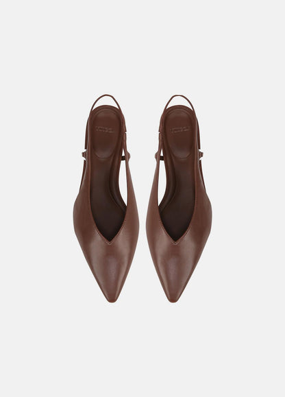 VINCE Sale Ines Leather Slingback Flat in Shoes