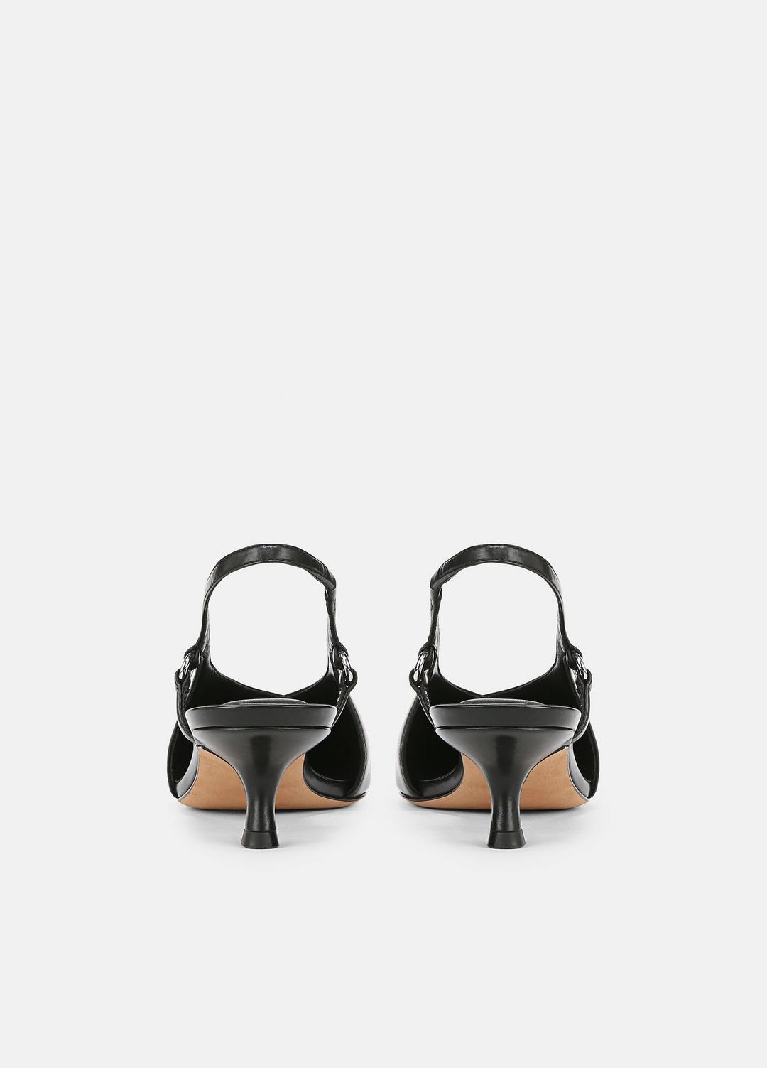 VINCE Sale Sabrina Leather Slingback Kitten Heel in Shoes