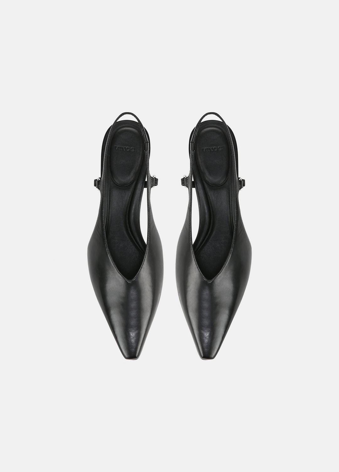 VINCE Sale Sabrina Leather Slingback Kitten Heel in Shoes