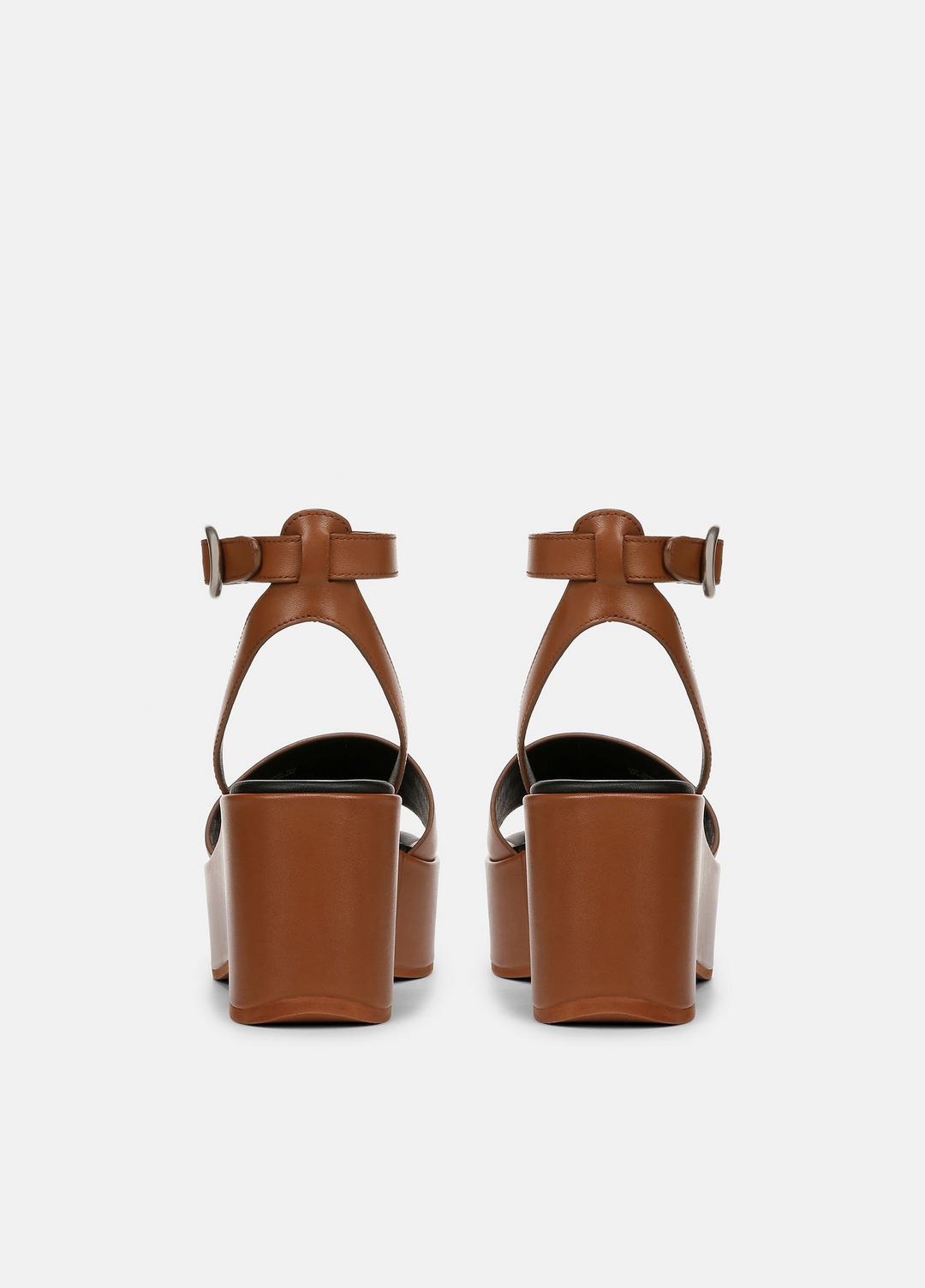 VINCE Sale Phillipa Leather Platform Sandal in Shoes