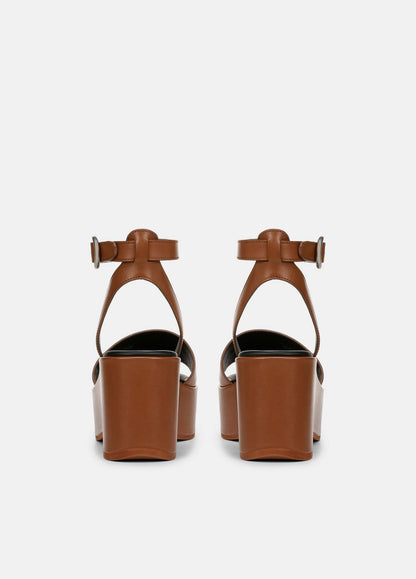 VINCE Sale Phillipa Leather Platform Sandal in Shoes