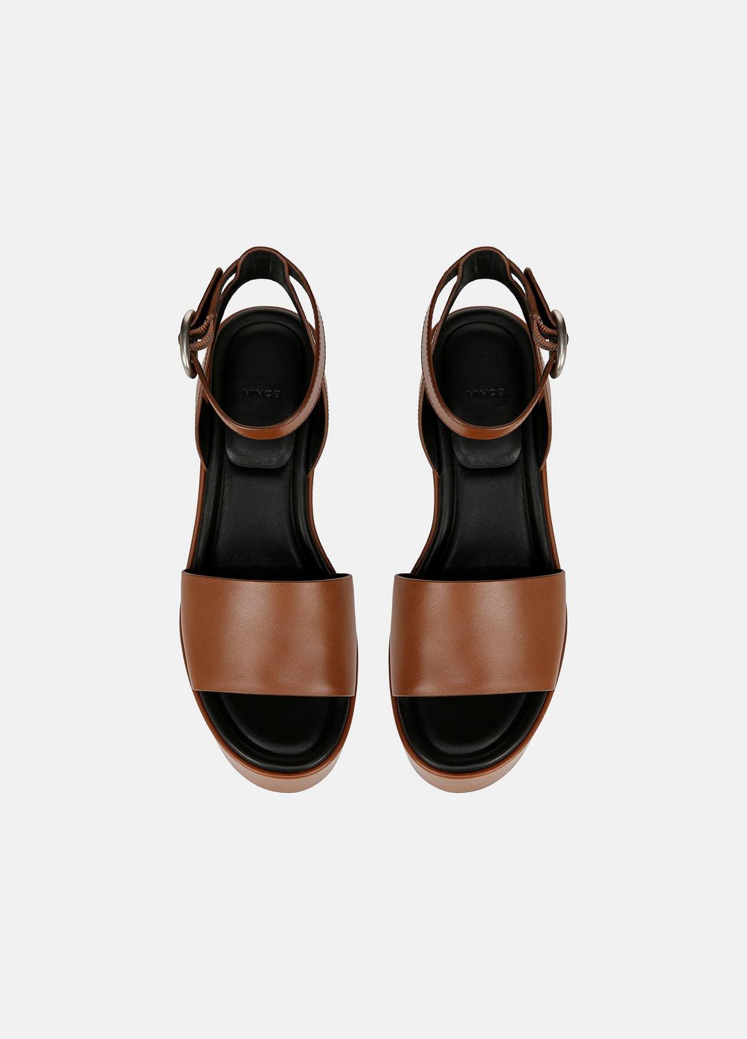 VINCE Sale Phillipa Leather Platform Sandal in Shoes