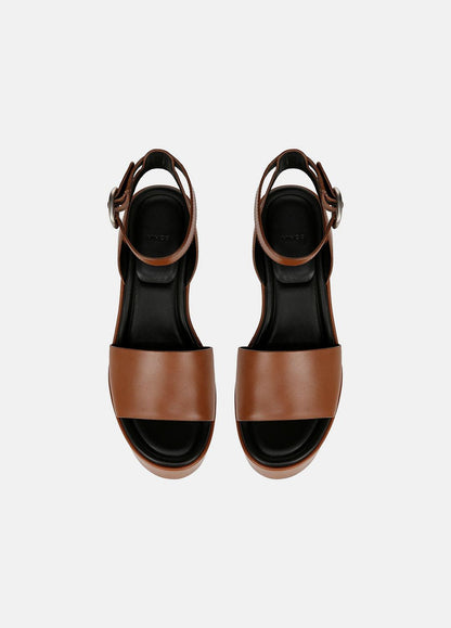 VINCE Sale Phillipa Leather Platform Sandal in Shoes