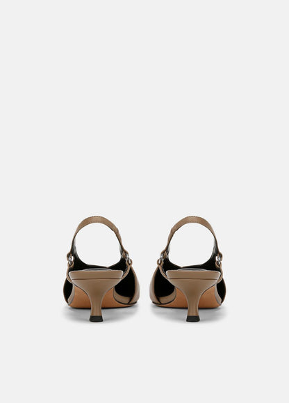 VINCE Sale Sabrina Leather Slingback Kitten Heel in Shoes