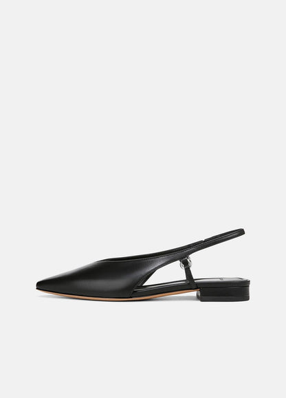 VINCE Sale Ines Leather Slingback Flat in Shoes
