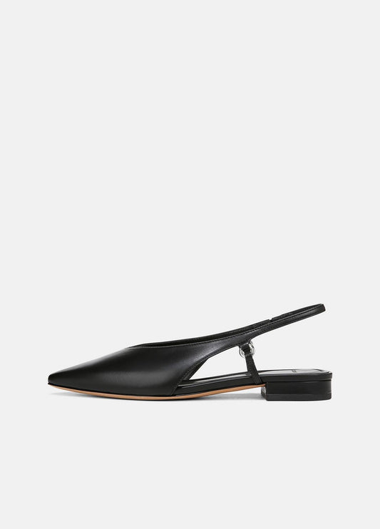 VINCE Sale Ines Leather Slingback Flat in Shoes